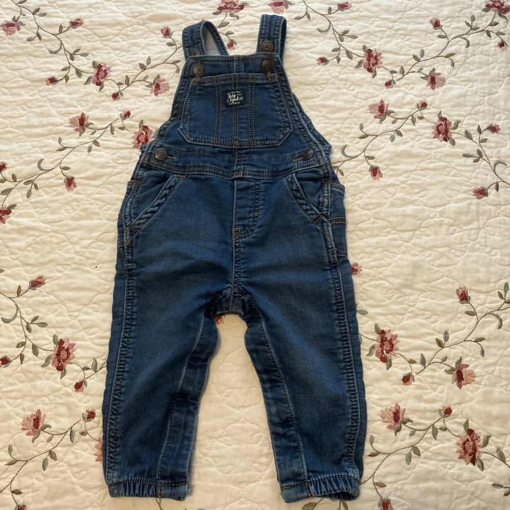 9-12 Month Denim OVERALLS / Baby B'Gosh  Boys or Girls Baby Farmer